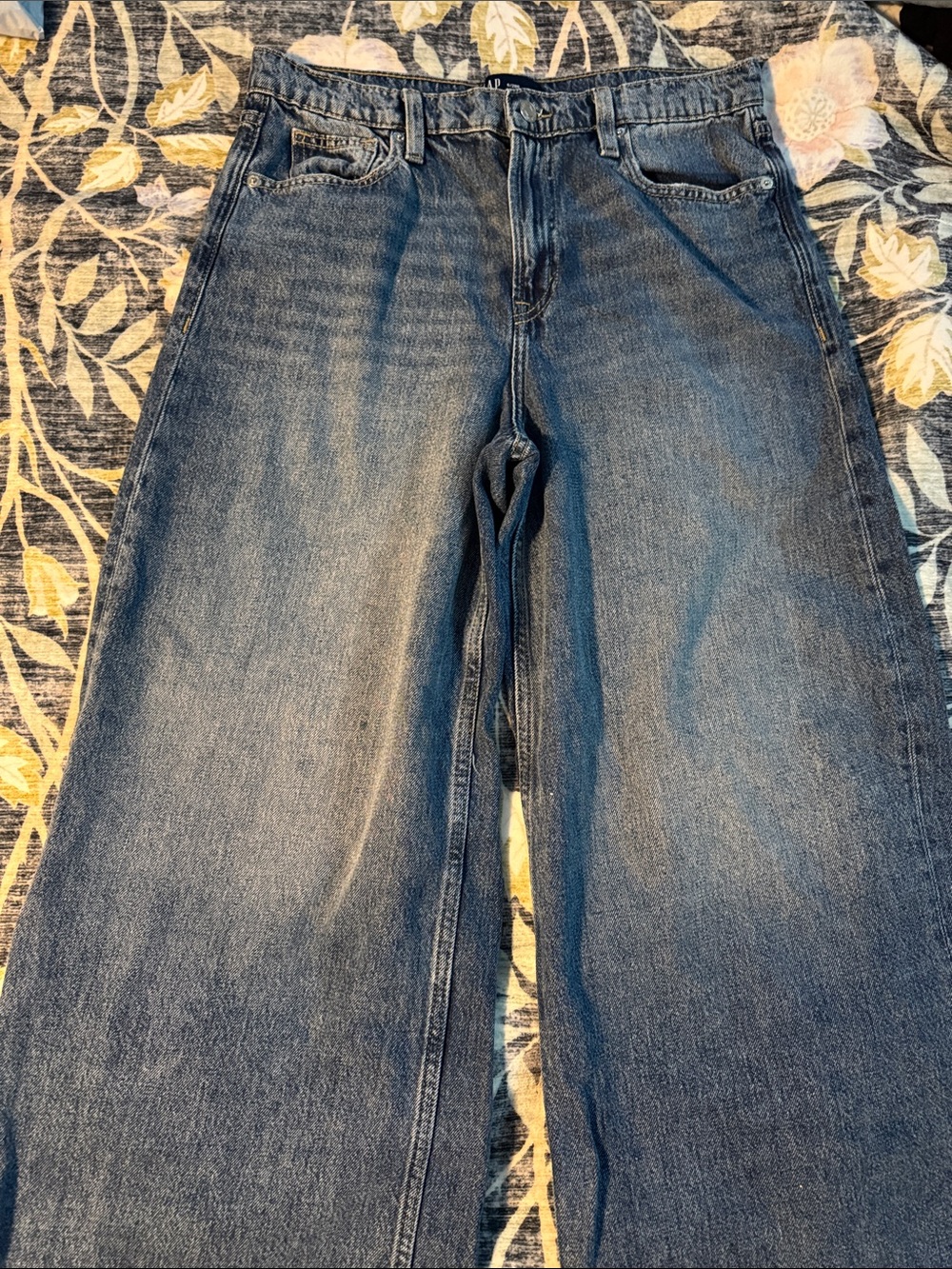 GAP sz6/28r Baggy Wideleg Jeans in classic Blue